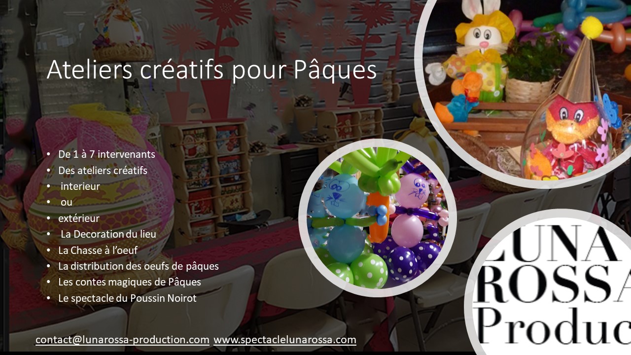 ATELIERS POUR PAQUES