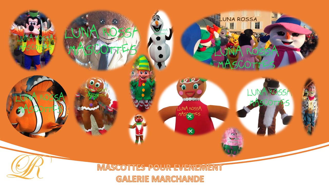 MASCOTTES POUR EVENEMENT LUNA ROSSA